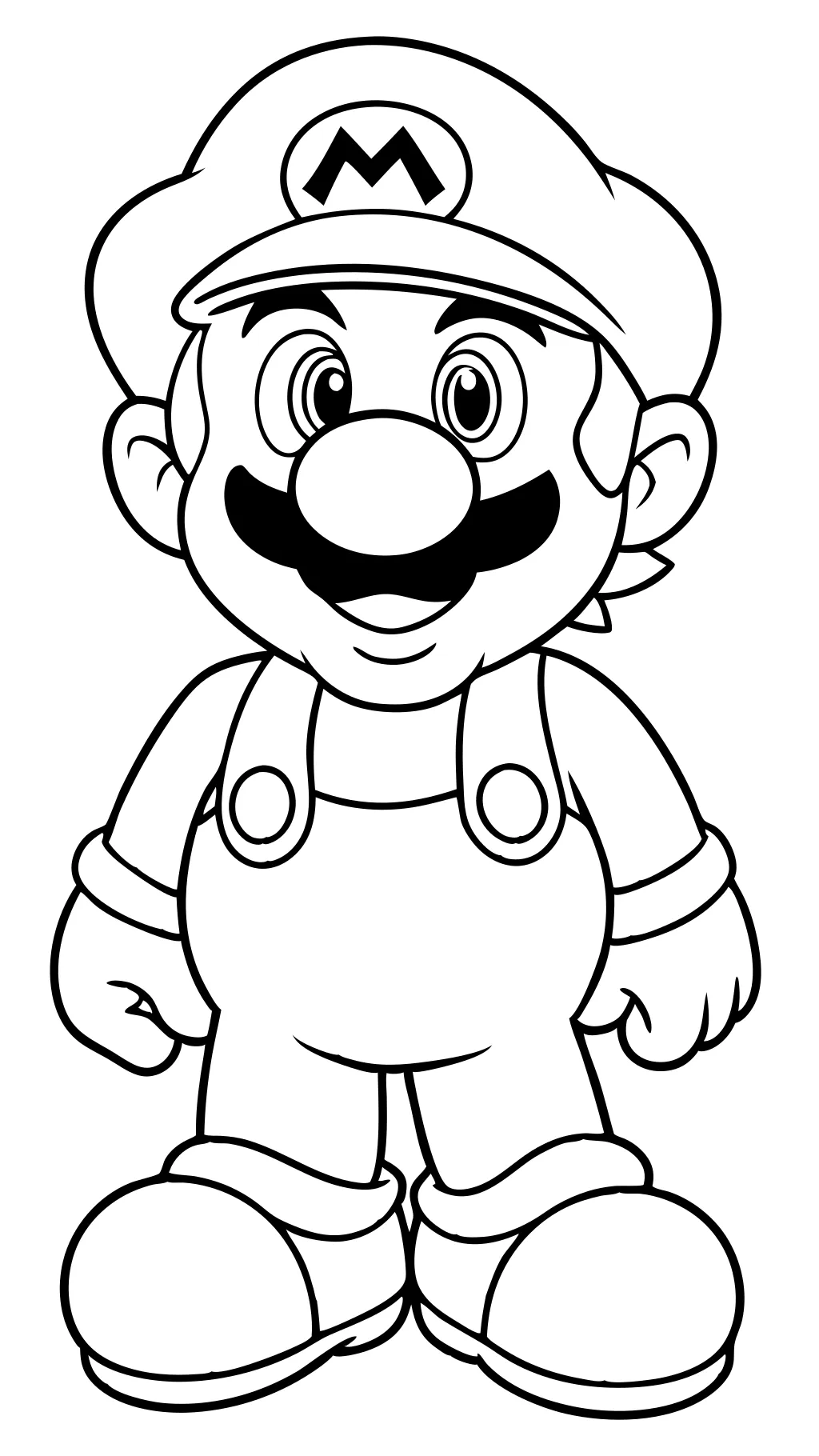 Páginas para colorear gratis Mario